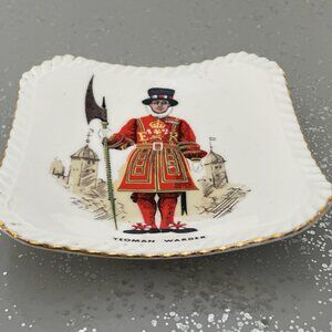 Royal Adderley Floral Bone China Square ER Soldier Tray Made In England